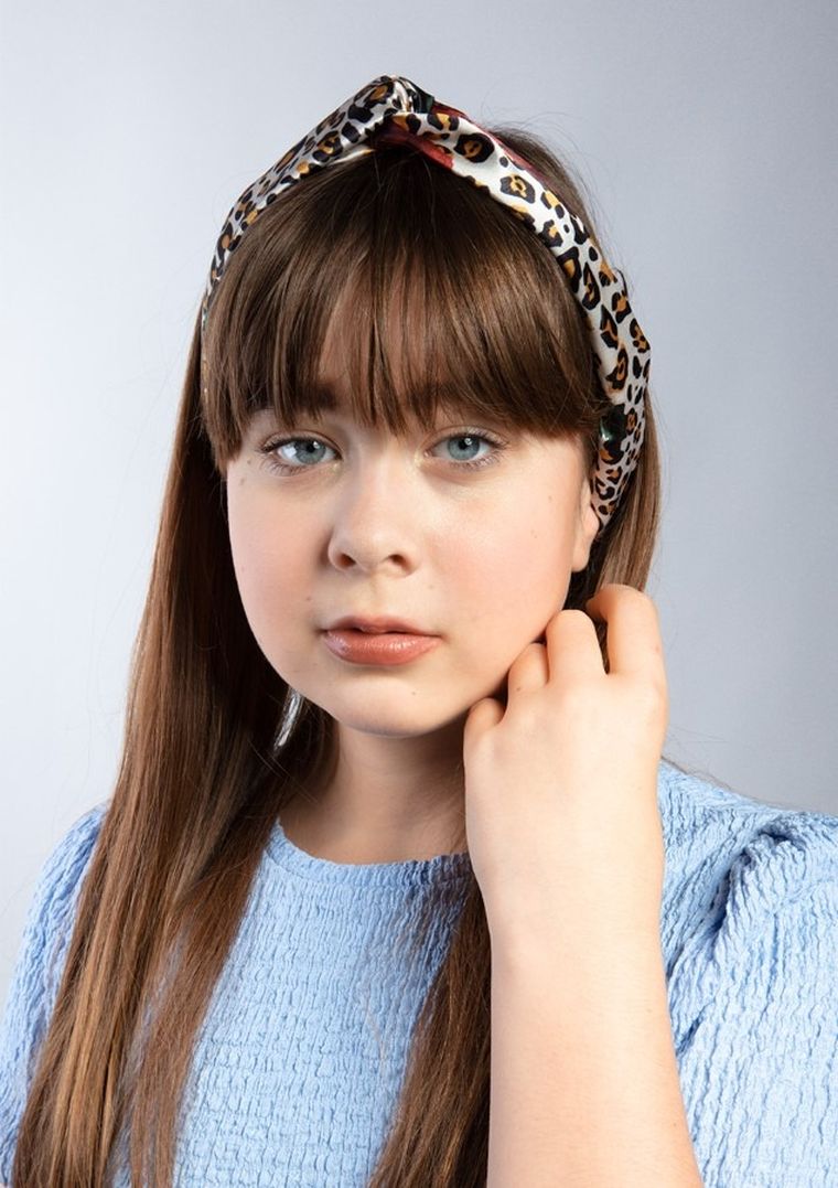 Dkaren, satynowa opaska do włosów, S-006