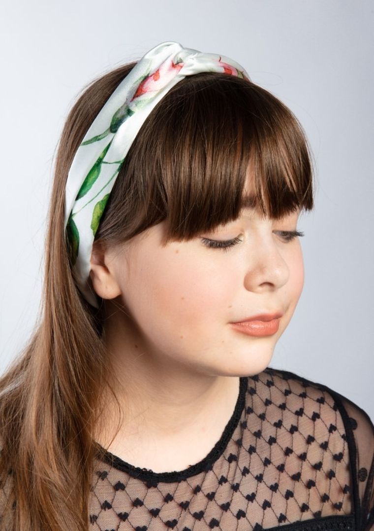 Dkaren, satynowa opaska do włosów, S-007