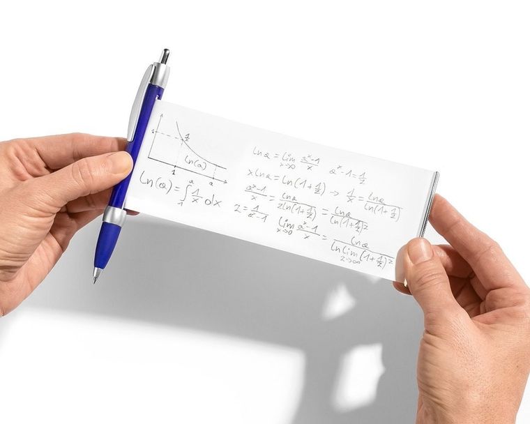 Długopis ściąga, niebieski, niebieski