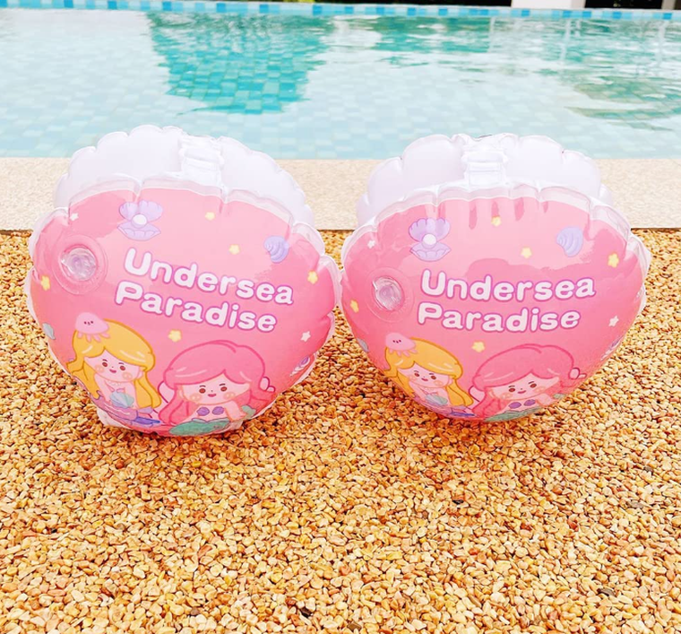 Dmuchane rękawki do pływania, morski raj