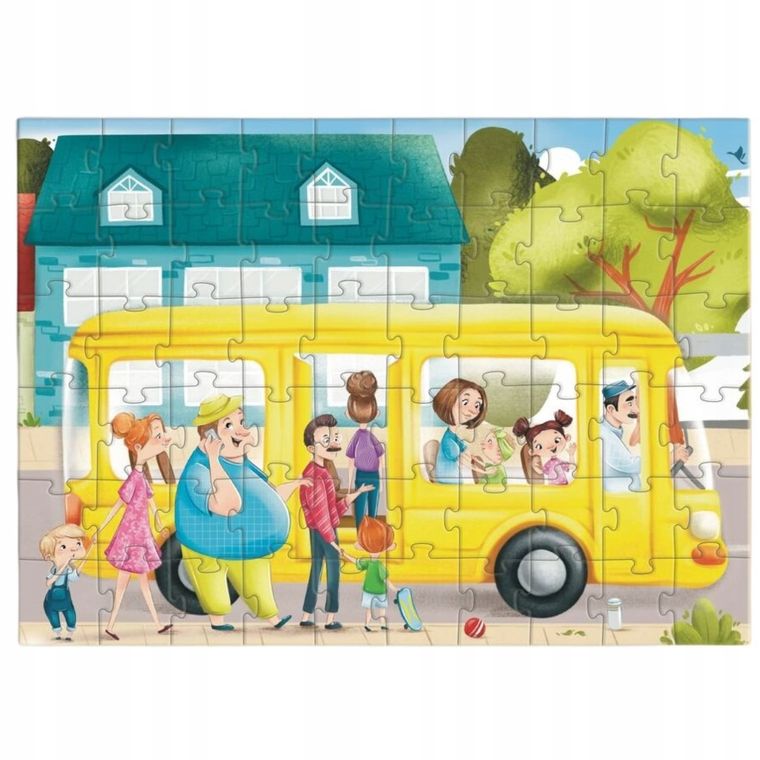 Dodo, Bustle near the bus, puzzle, 60 elementów