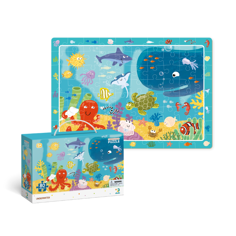 Dodo, puzzle obserwacyjne, Ocean, 80 elementów