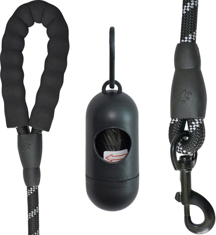 Dogs Collection, smycz dla psa z pojemnikiem, 1,2-150 cm