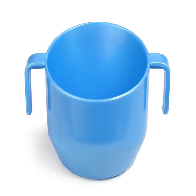 Doidy Cup, niezwykły kubeczek, lazurowy z perłą, 3m+