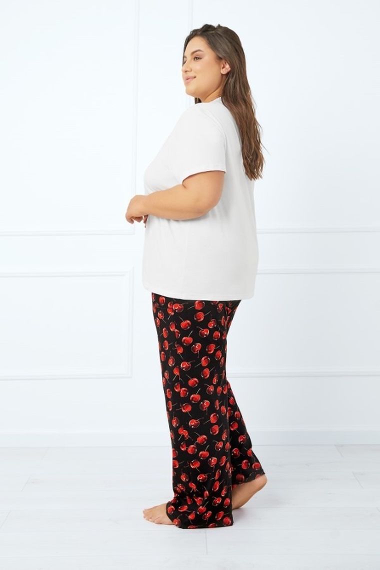 Dół od piżamy damski, plus size, mix, Cherry, Italian Fashion