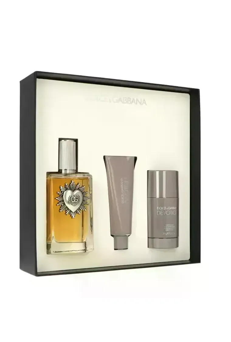 Dolce&Gabbana, Devotion Pour Homme, zestaw: woda perfumowana, 100 ml + żel pod prysznic, 50 ml + dezodorant w sztyfcie, 75g