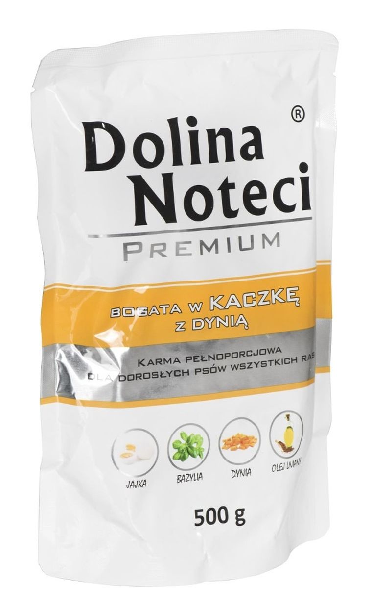 Dolina Noteci, Premium, Adult, kaczka z dynią, saszetka dla psa, 500g