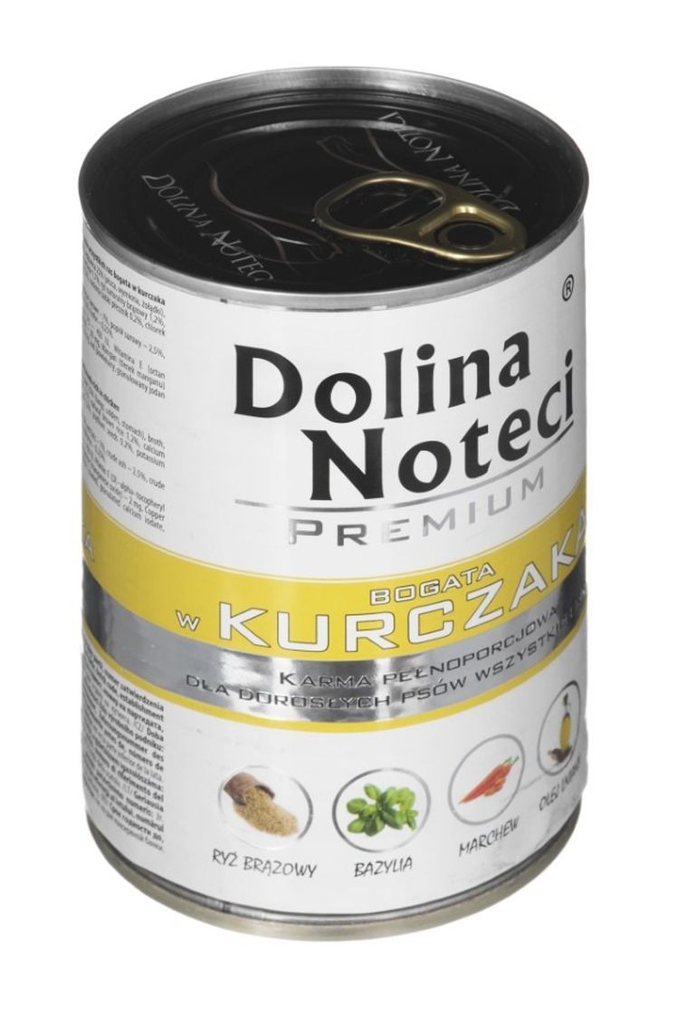 Dolina Noteci, Premium, Adult, kurczak, puszka dla psa, 400g