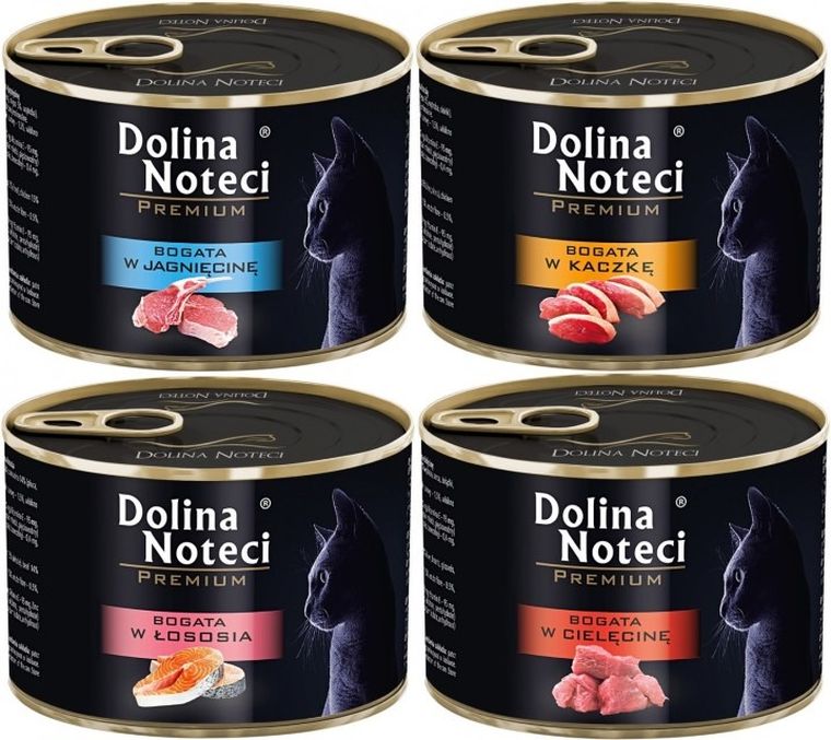 Dolina Noteci, Premium, łosoś, puszka dla kota, 185g