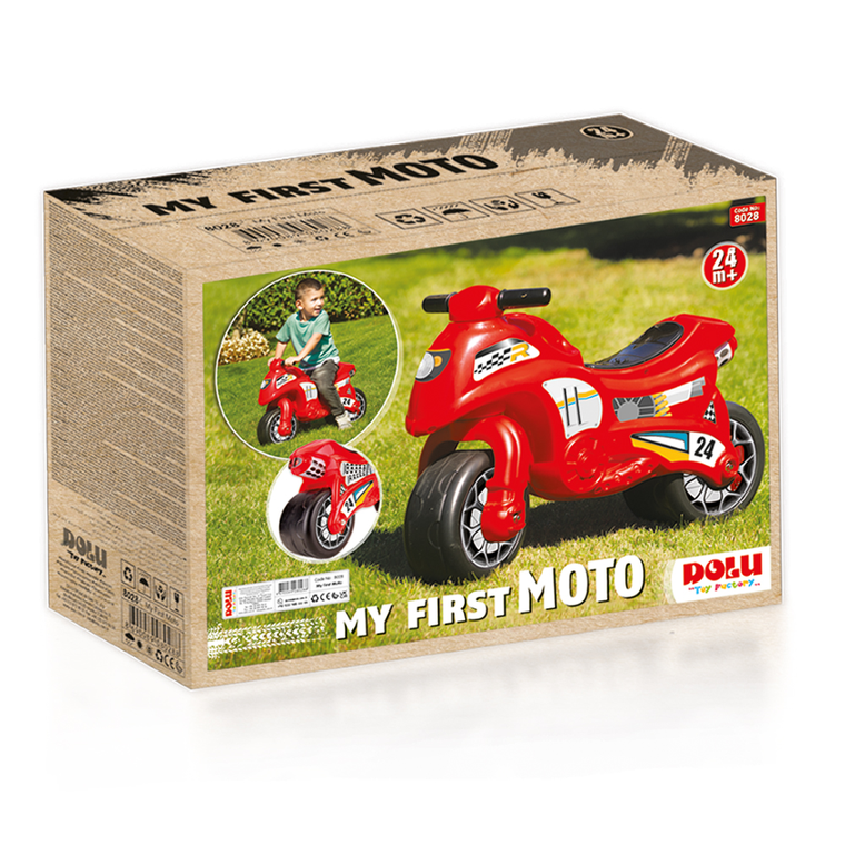 Dolu, jeździk motor, czerwony