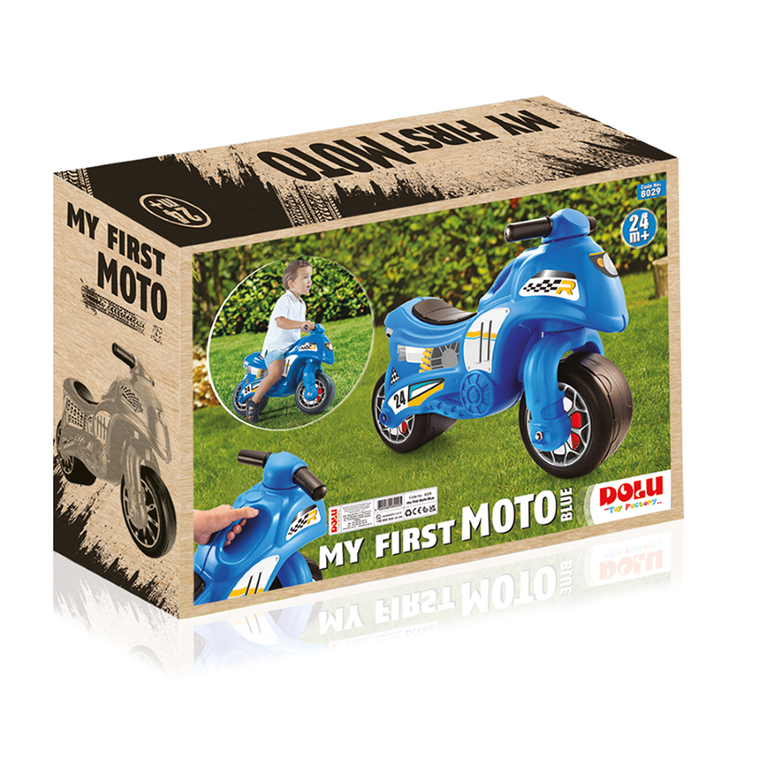 Dolu, jeździk motor, niebieski