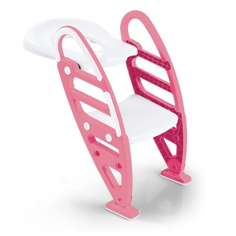 Dolu, nakładka na sedes z drabinką, różowa