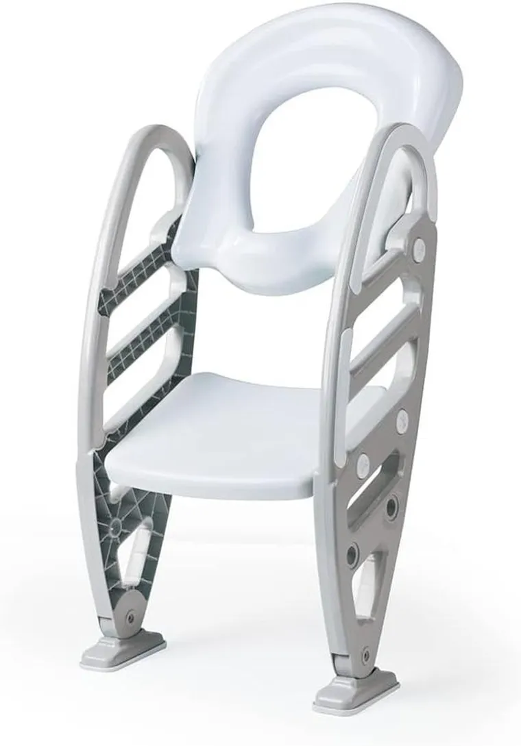 Dolu, nakładka na sedes z drabinką, szara