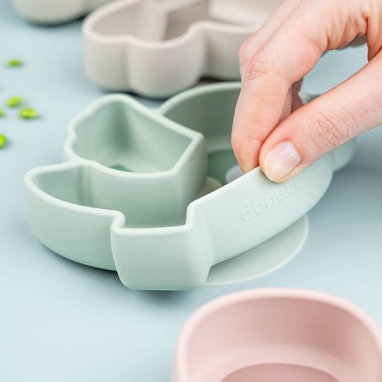 Done By Deer, Birdee, talerzyk na przekąski z przyssawką, green