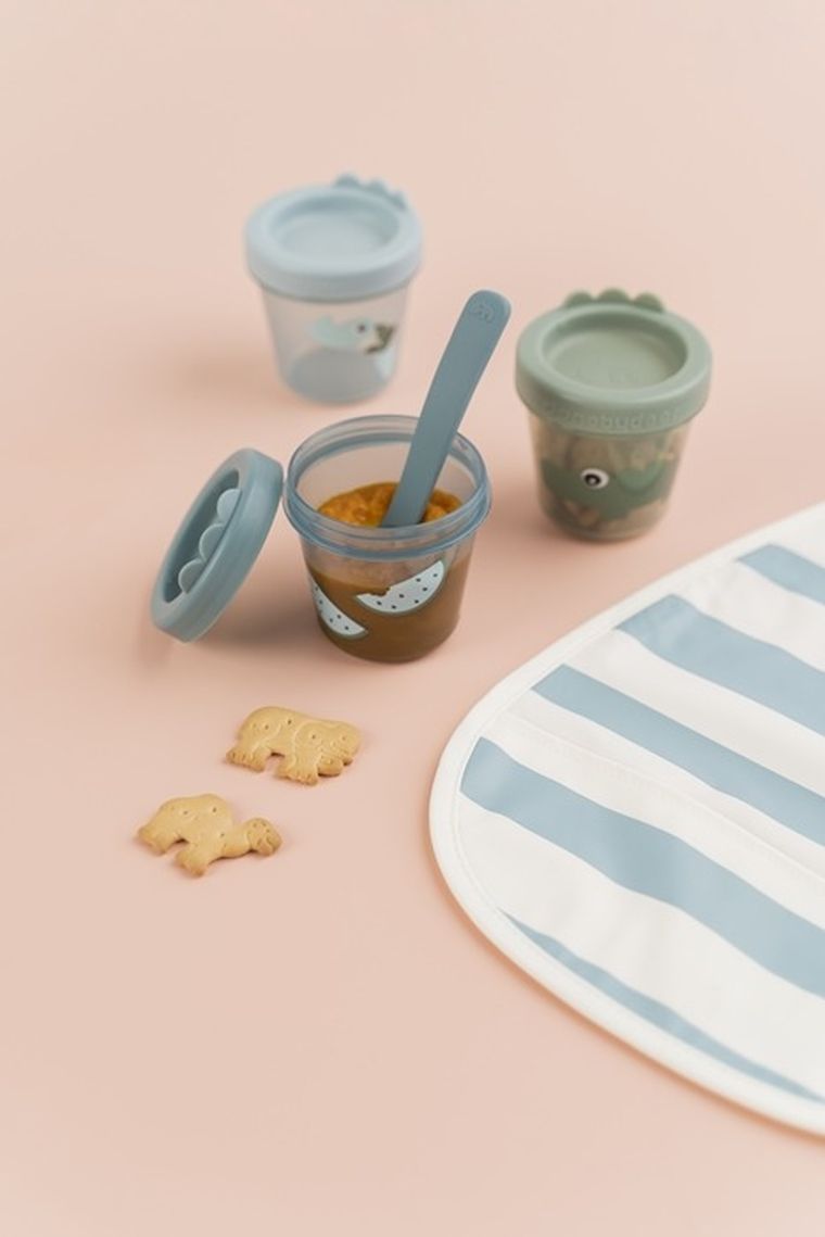 Done By Deer, Croco, pojemniki na żywność dla dzieci, green, 3 szt.