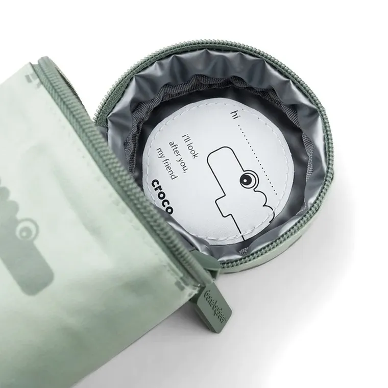 Done by Deer, Croco, termoopakowanie na butelkę, Green