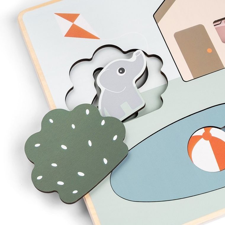 Done by Deer, Deer Friends, drewniane puzzle warstwowe