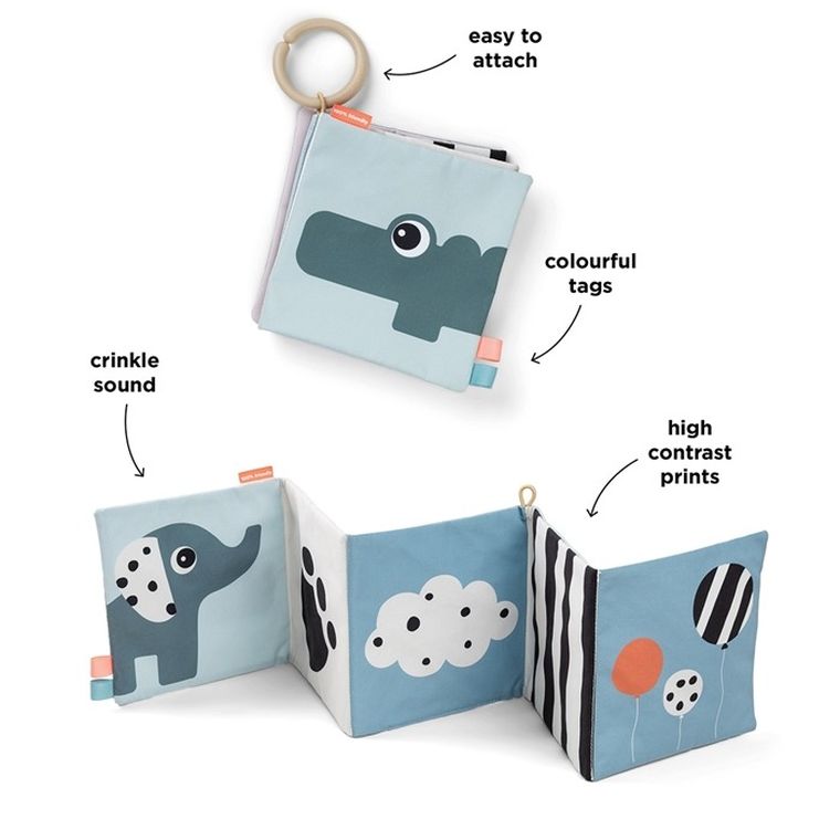 Done by Deer, Deer Friends, miękka książeczka harmonijka