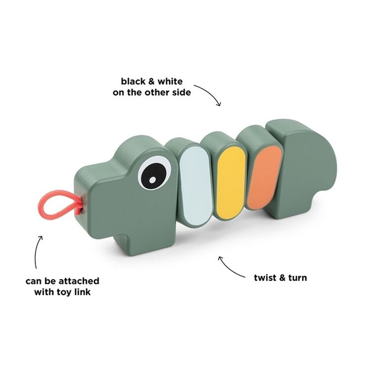 Done by Deer, drewniany krokodyl, Twist&Turn