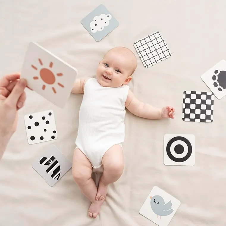 Done By Deer, Elphee, karty kontrastowe dla niemowlaka, 10 szt.