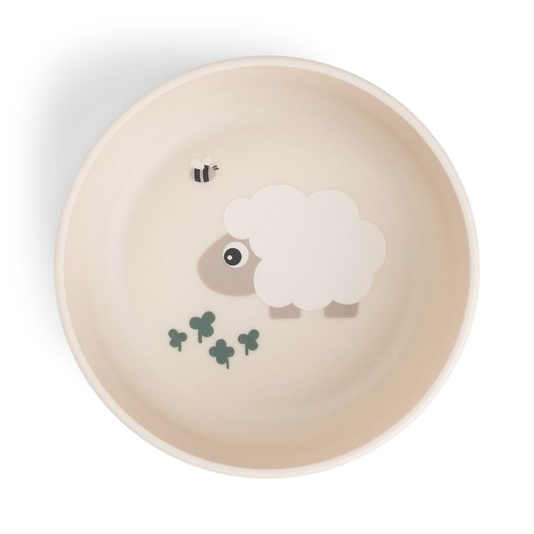 Done by Deer, Foodie, Tiny Farm, miska dla dziecka, sand