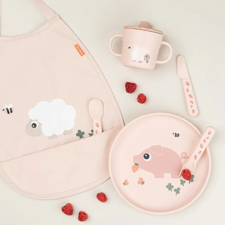 Done by Deer, Foodie, Tiny Farm, talerzyk dla dziecka, powder