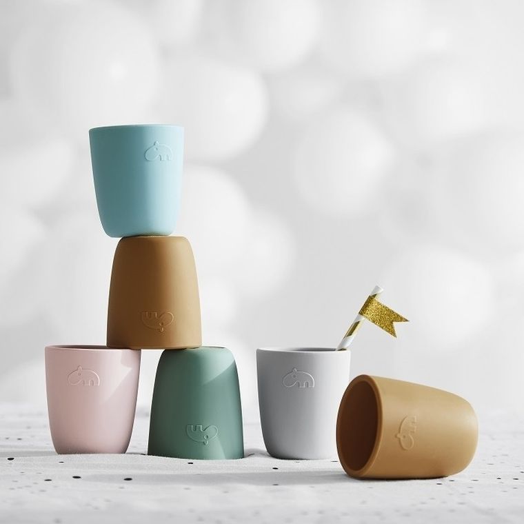 Done by Deer, kubek silikonowy, mini, powder