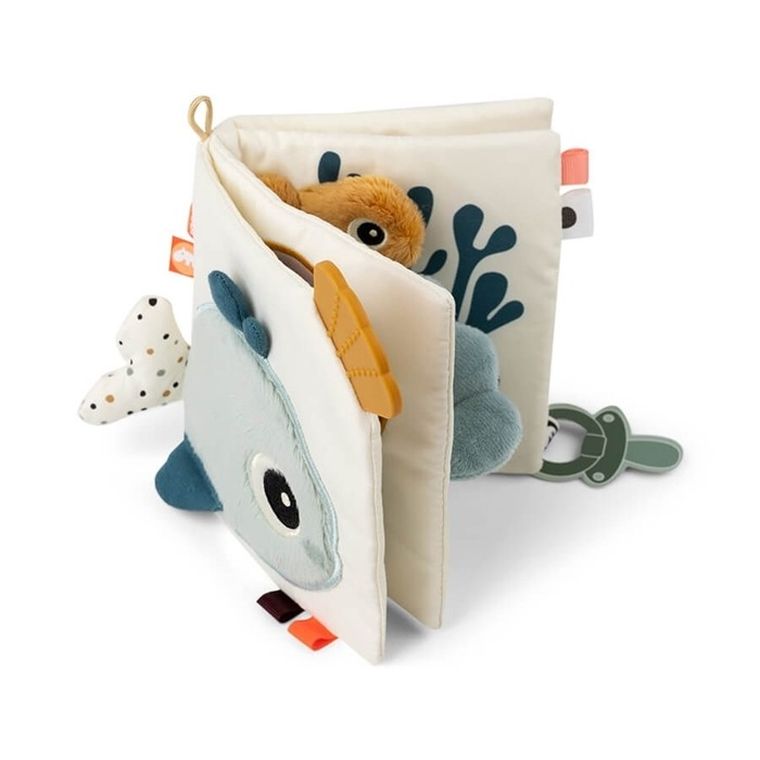 Done by Deer, Sea, miękka książeczka aktywności dla niemowlaka