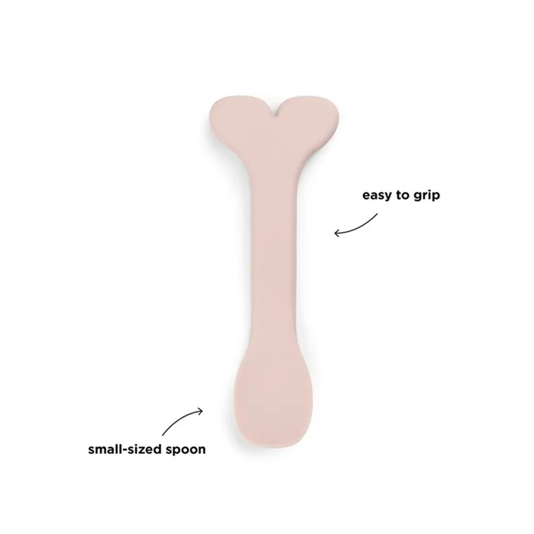 Done by Deer, Wally, łyżeczka silikonowa, powder, 3 szt.
