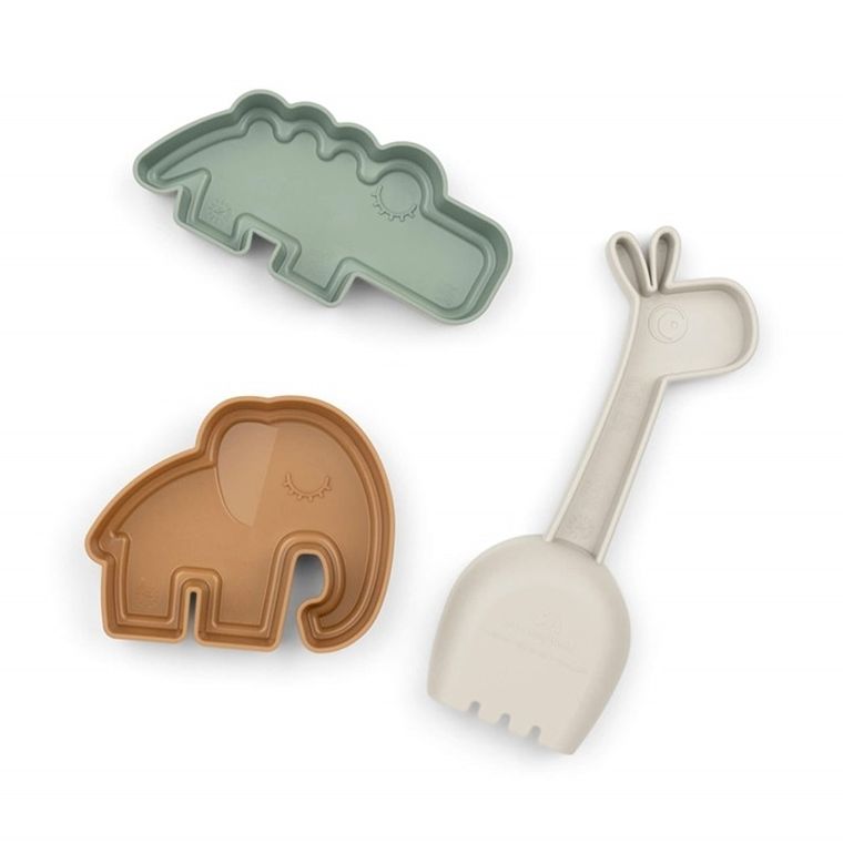 Done by Deer, zestaw do piaskownicy, colour, 3 szt.