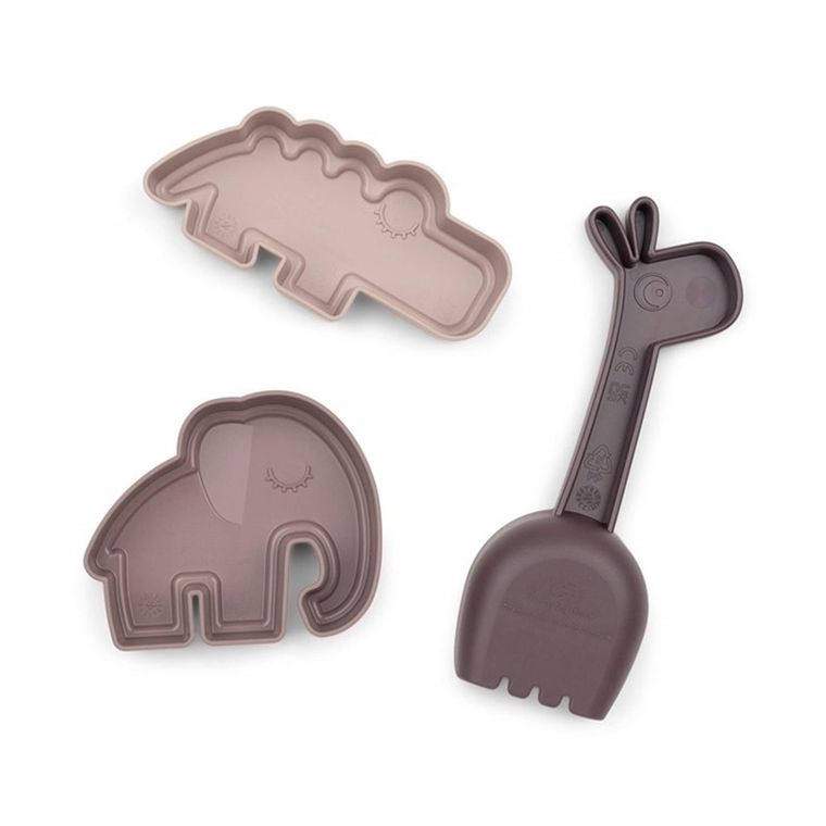 Done by Deer, zestaw do piaskownicy, powder, 3 szt.