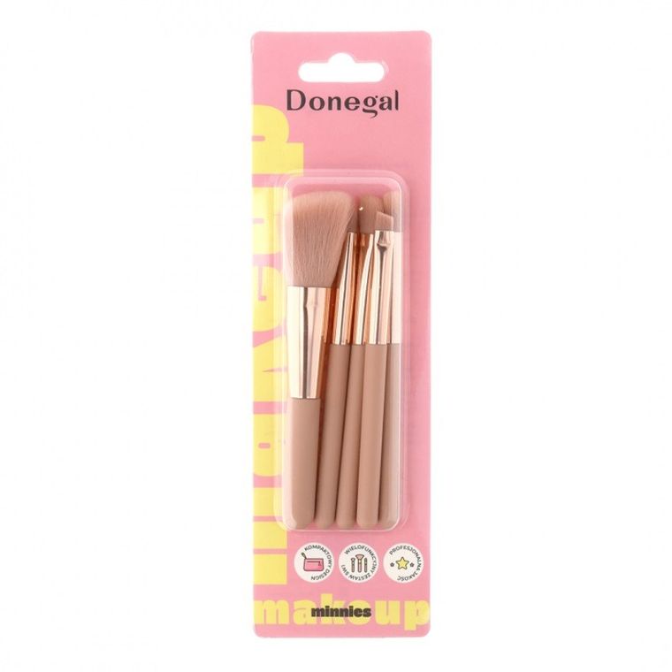 Donegal, zestaw pędzli do makijażu, minnies, 5 szt.