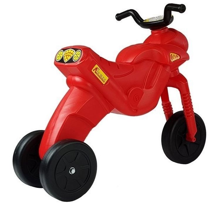 Dorex, Enduro, motorek biegowy, jeździk trójkołowy, czerwony