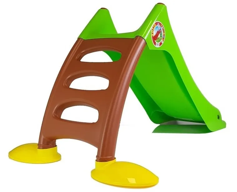 Dorex, zjeżdżalnia ogrodowa z drabinką, zielono-brązowa