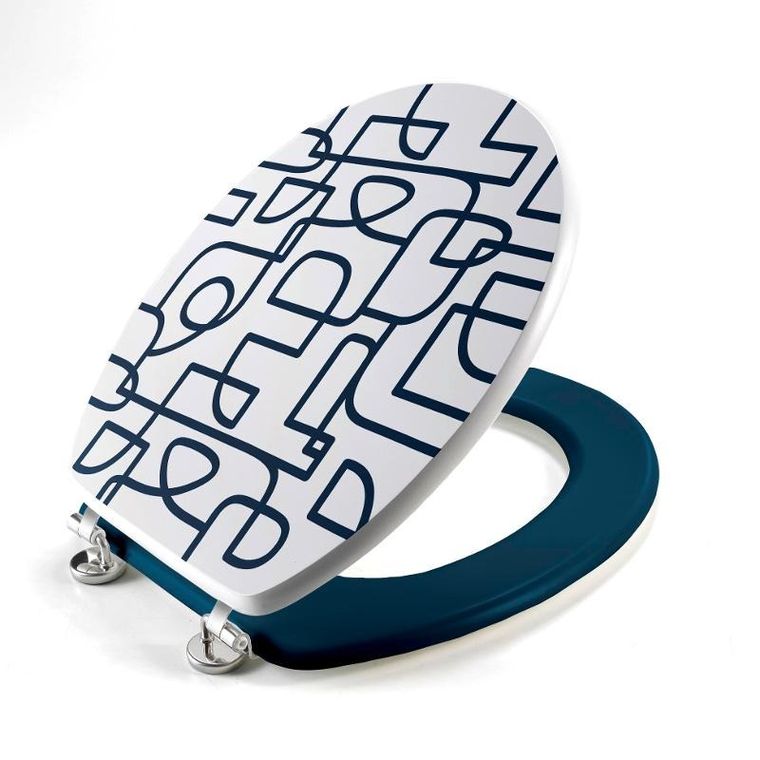 Douceur d'intérieur, deska sedesowa, Labyrinthe, MDF, 37.5-46 cm