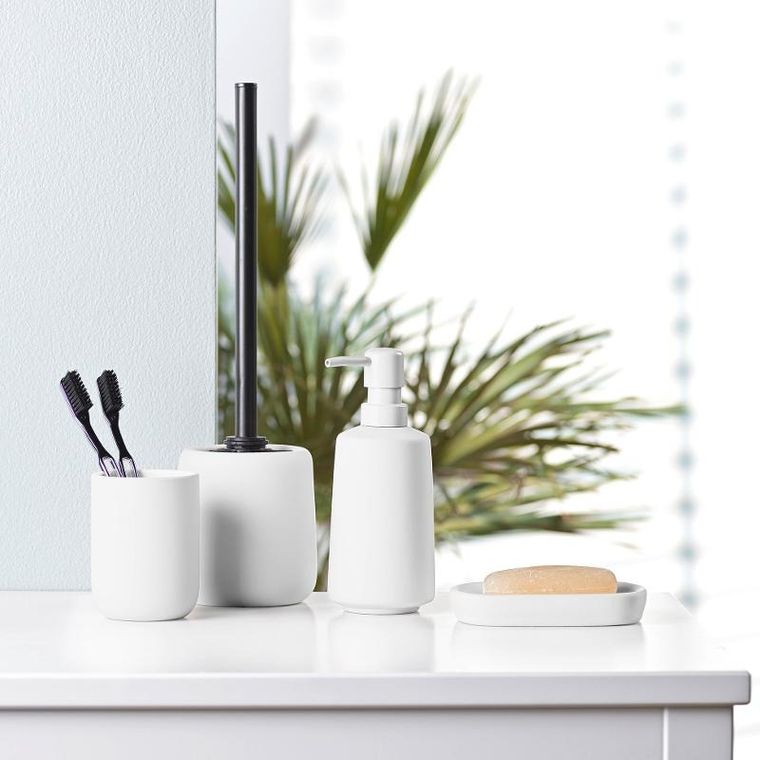 Douceur d'intérieur, dozownik ceramiczny w jednolitym kolorze, Ceralia