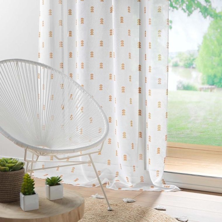 Douceur d'intérieur, firanka do pokoju dziecięcego, Geokid, geometryczny wzór, 140-240 cm