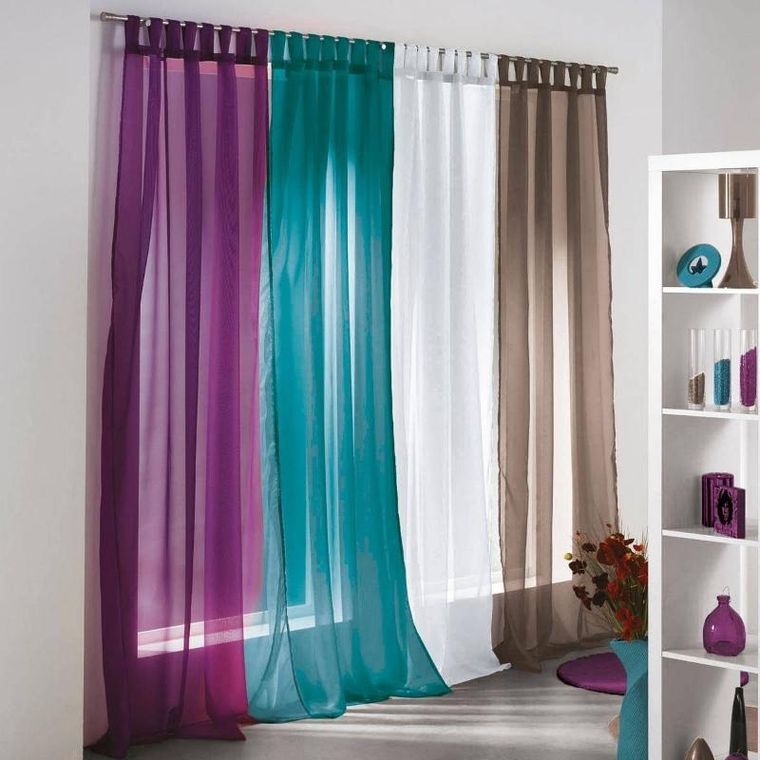 Douceur d'intérieur, firanka do salonu na szelkach, Voline, gładka,135-240 cm