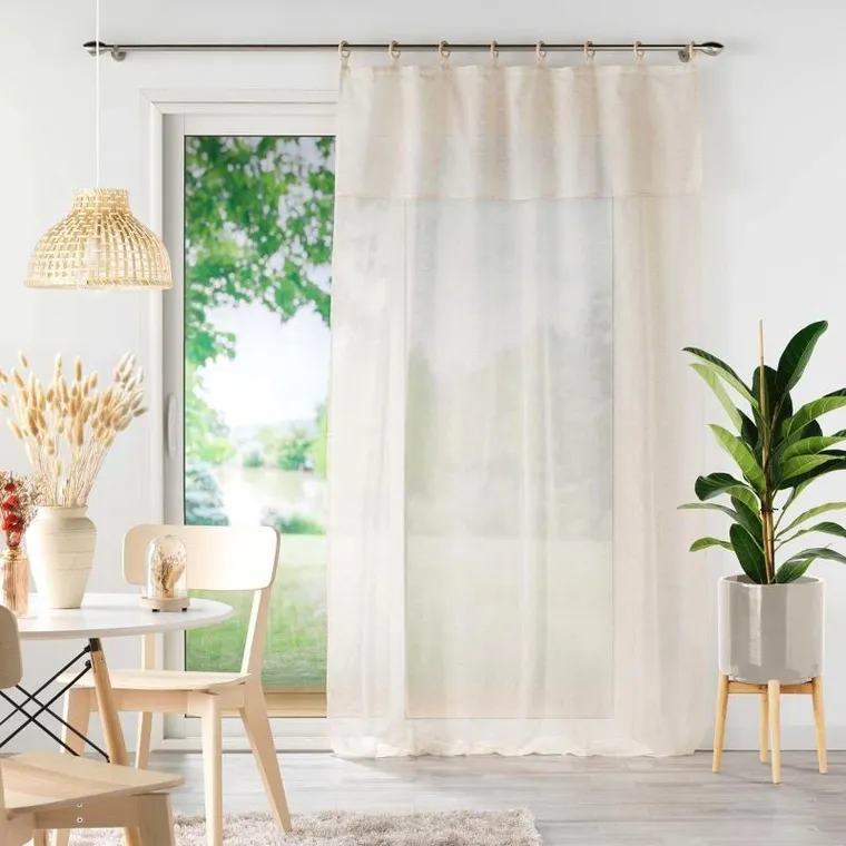 Douceur d'intérieur, firanka z falbaną, Norine, 140-240 cm