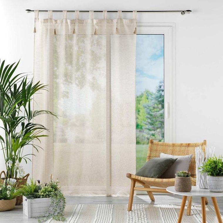 Douceur d'intérieur, firanka z ozdobnymi pomponami, Dalila, 140-240 cm