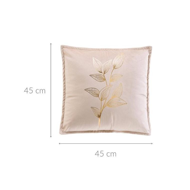 Douceur D'intérieur, Glama, poduszka ozdobna z aksamitnego materiału, 45-45 cm
