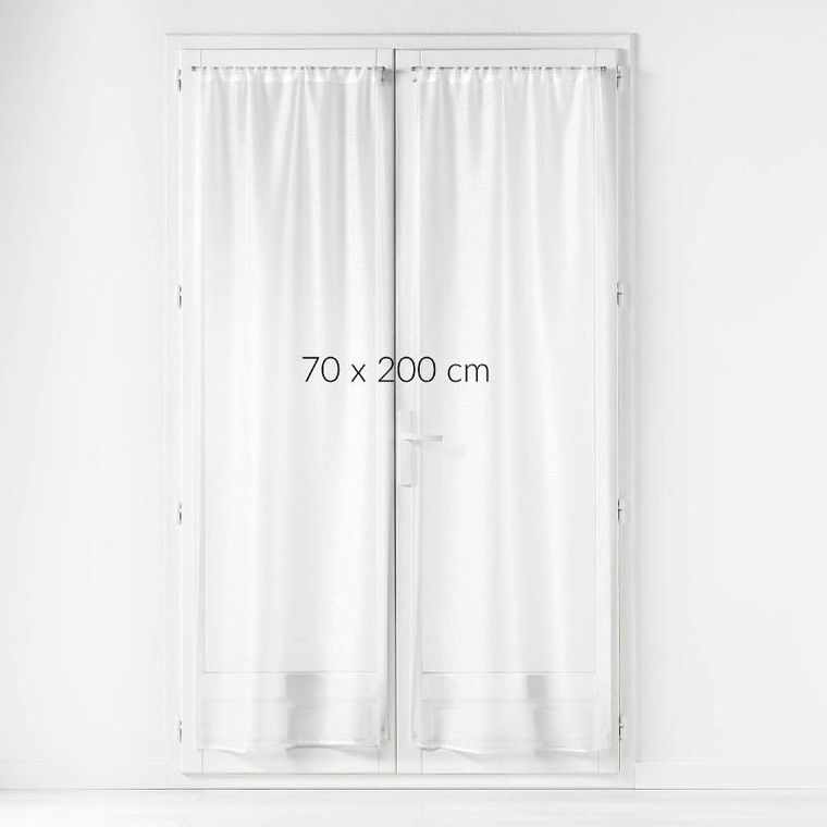 Douceur D'intérieur, Lissea, komplet gładkich firan, 70-200 cm