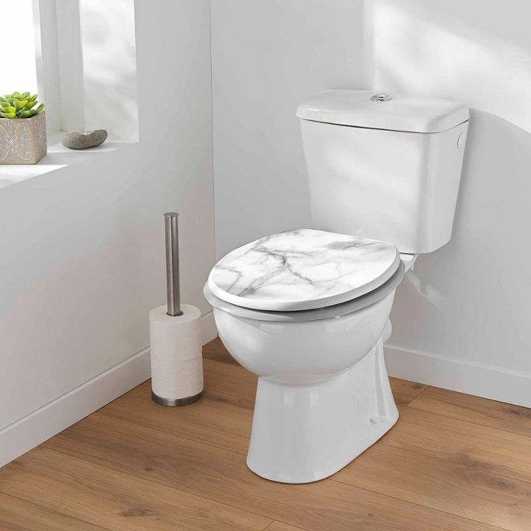 Douceur d'intérieur, Marbre, deska sedesowa mdf, 37,5-47 cm