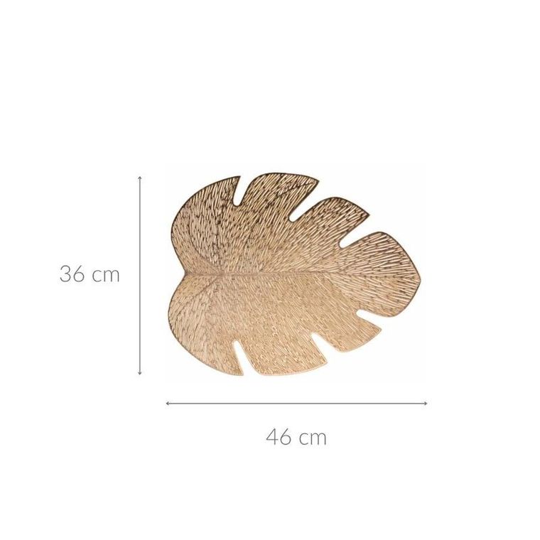 Douceur D'intérieur, mata na stół w kształcie liścia, 36-46 cm