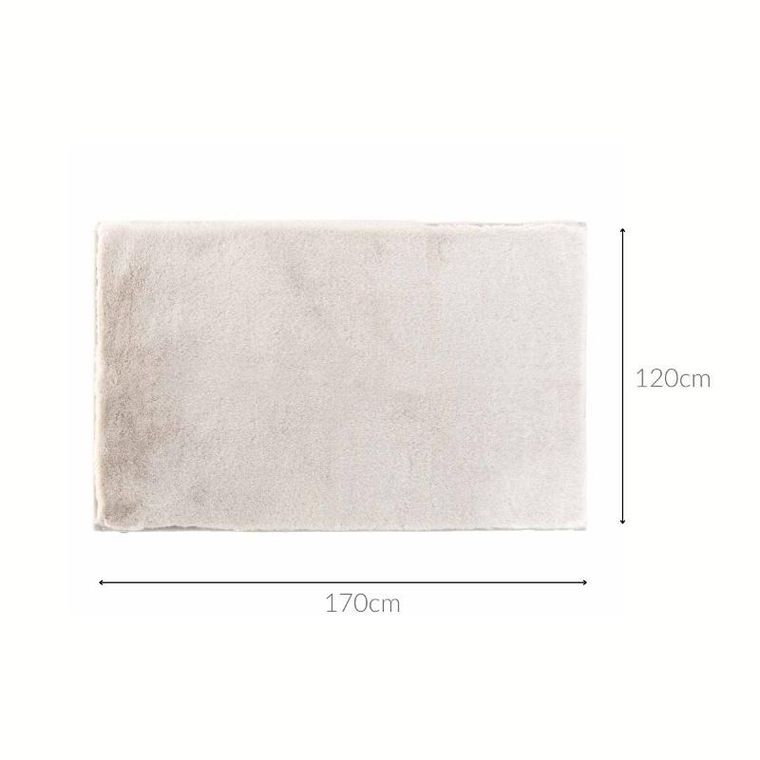 Douceur D'intérieur, miękki dywan ze sztucznego futra, beżowy, Feline