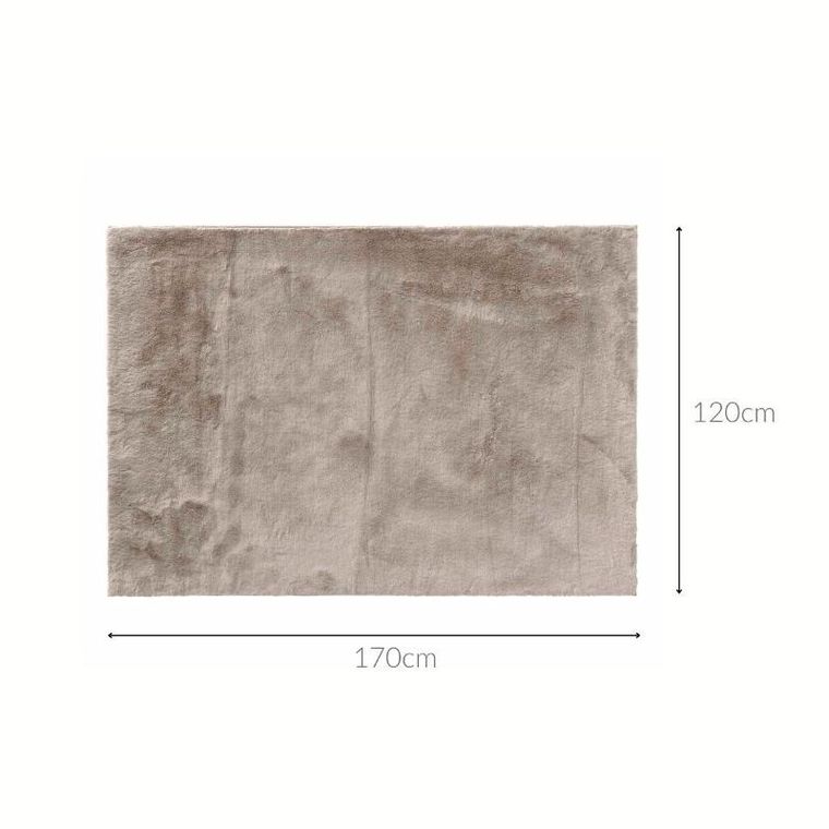 Douceur D'intérieur, miękki dywan ze sztucznego futra, brązowy, Feline