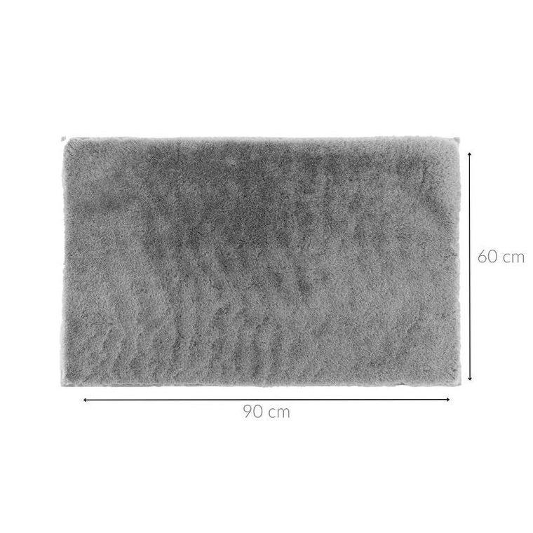Douceur D'intérieur, miękki dywan ze sztucznego futra, szary, Feline