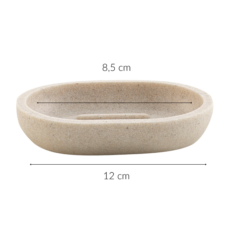 Douceur D'intérieur, mydelniczka z naturalnym wzorem, sand