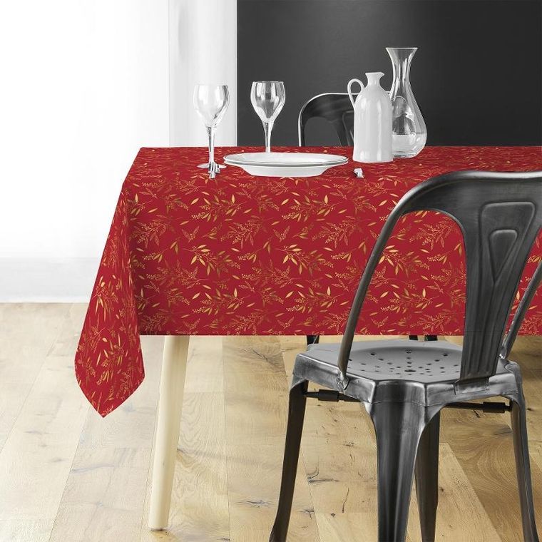 Douceur D'intérieur, Naelle, obrus ze złotym wzorem, 140-240 cm