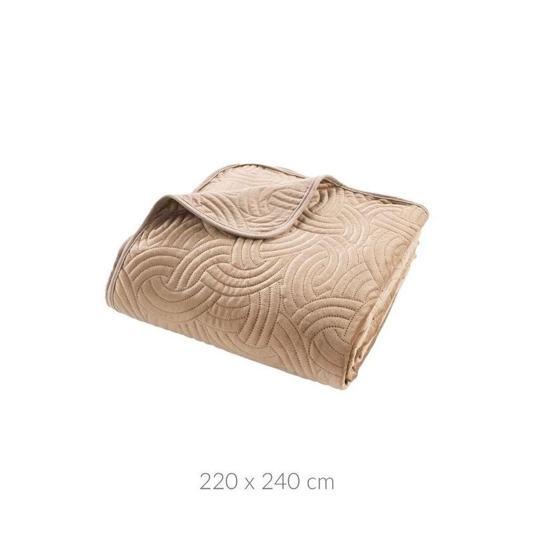 Douceur D'intérieur, narzuta na łóżko i 2 poszewki na poduszki, 220-240 cm